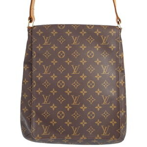 Louis Vuitton Monogram Leather Brown Musette Shoulder Bag